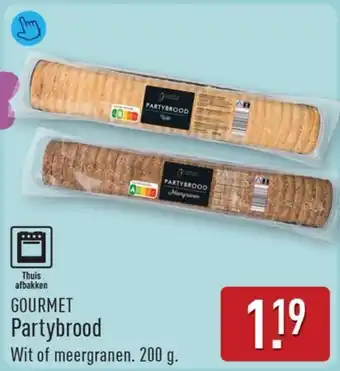ALDI Gourmet Partybrood aanbieding