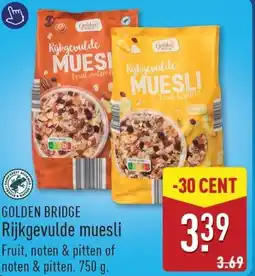 ALDI Golden bridge rijkgevulde muesli aanbieding