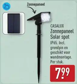 ALDI Casalux Zonnepaneel Solar spot aanbieding
