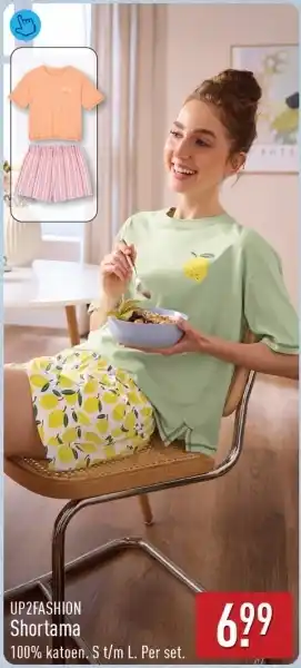 ALDI Up2fashion shortama aanbieding