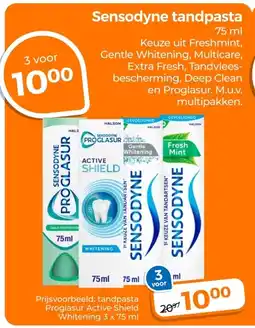 Trekpleister Sensodyne tandpasta aanbieding