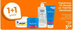 Trekpleister Glycerona, Dr Swaab en Therme handzeep aanbieding