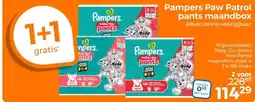Trekpleister Pampers Paw Patrol pants maandbox aanbieding
