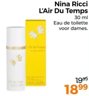 Trekpleister Nina Ricci L'Air Du Temps aanbieding