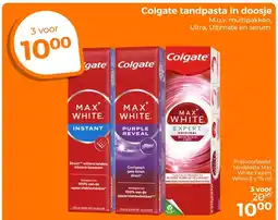 Trekpleister Colgate tandpasta in doosje aanbieding