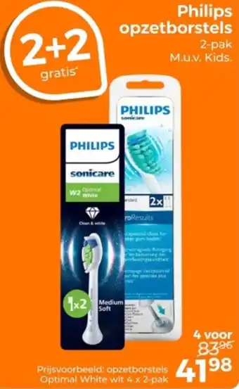 Trekpleister Philips opzetborstels aanbieding