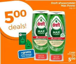Trekpleister Dreft afwasmiddel Max Power aanbieding