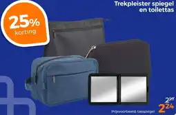Trekpleister Trekpleister spiegel en toilettas aanbieding