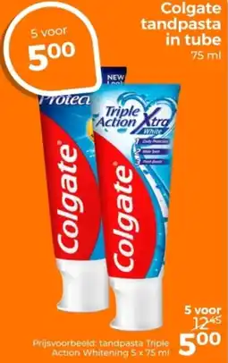 Trekpleister Colgate tandpasta in tube aanbieding