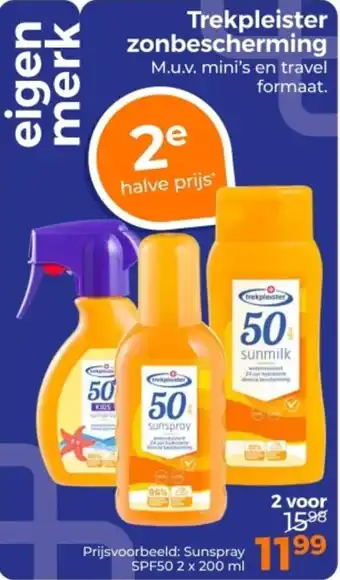 Trekpleister Trekpleister zonbescherming aanbieding