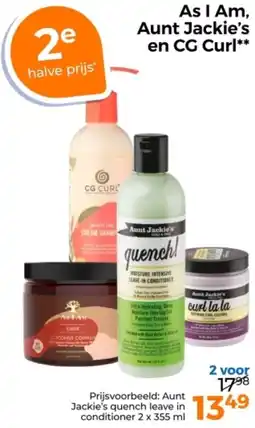 Trekpleister As I Am, Aunt Jackie's en CG Curl aanbieding