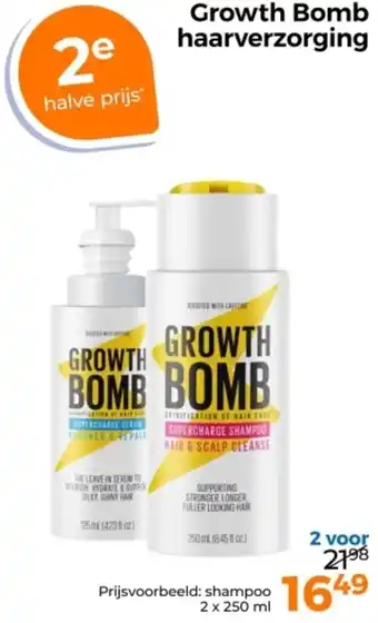 Trekpleister Growth Bomb haarverzorging aanbieding