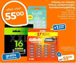 Trekpleister Gillette en gillette venus scheermesjes voordeelverpakking aanbieding
