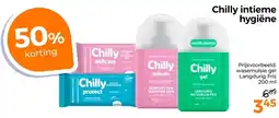 Trekpleister Chilly intieme hygiëne aanbieding