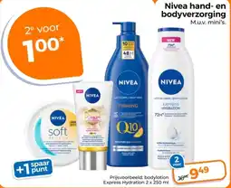 Trekpleister Nivea hand- en bodyverzorging aanbieding