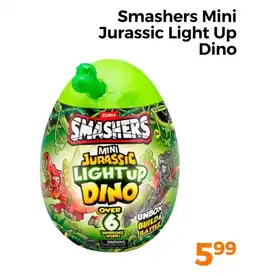 Trekpleister Smashers mini jurassic light up dino aanbieding
