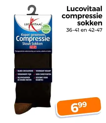 Trekpleister Lucovitaal compressie sokken aanbieding