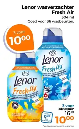 Trekpleister Lenor wasverzachter fresh air aanbieding