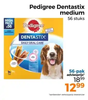 Trekpleister Pedigree dentastix medium aanbieding