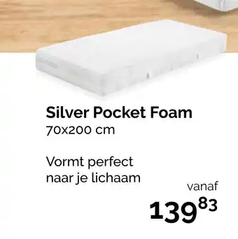 Beter Bed Silver Pocket Foam 70x200 cm aanbieding