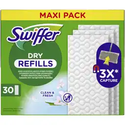 Albert Heijn Swiffer Vloerdoekjes droog navulling maxi pack aanbieding