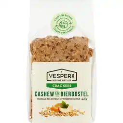 Albert Heijn Yespers Crackers cashew & bierbostel aanbieding