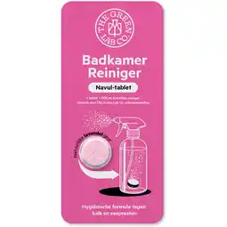 Albert Heijn The Green Lab Co. Badkamerreiniger lavendel navul-tablet aanbieding