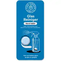 Albert Heijn The Green Lab Co. Glasreiniger munt navul-tablet aanbieding