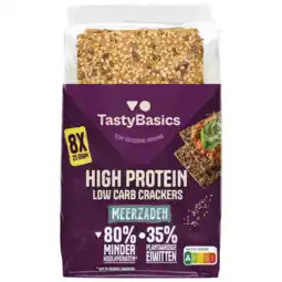 Albert Heijn TastyBasics Low carb-high protein cracker meerzaden aanbieding