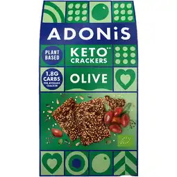 Albert Heijn Adonis Keto crackers olive & chia seeds aanbieding