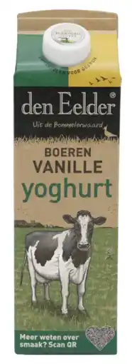 Albert Heijn Den Eelder Boeren vanille yoghurt aanbieding
