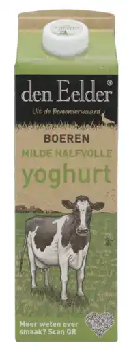Albert Heijn Den Eelder Boeren milde halfvolle yoghurt aanbieding