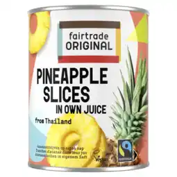 Albert Heijn Fairtrade Original Ananas schijven op sap aanbieding