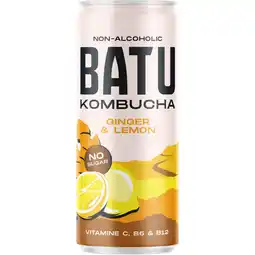 Albert Heijn Batu Kombucha ginger & lemon aanbieding