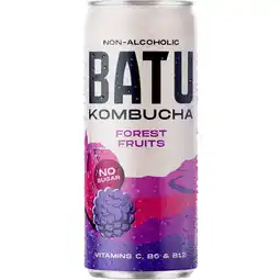 Albert Heijn Batu Kombucha forest fruits aanbieding