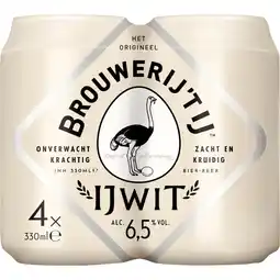 Albert Heijn Brouwerij 't IJ IJwit 4-pack aanbieding