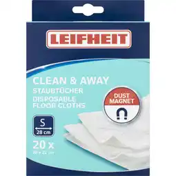 Albert Heijn Leifheit Stofdoekjes clean & away static 20 pcs aanbieding