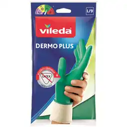 Albert Heijn Vileda Handschoenen dermo plus maat L aanbieding