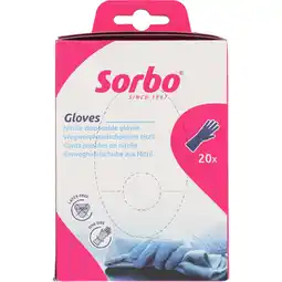 Albert Heijn Sorbo Wegwerphandschoen nitril aanbieding