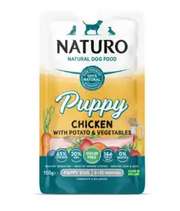 Albert Heijn Naturo Puppy grain free chicken with potatoes aanbieding