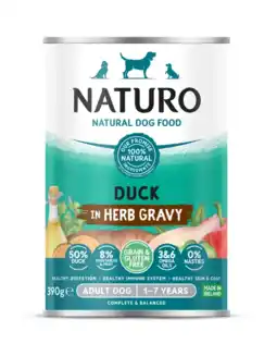 Albert Heijn Naturo Duck with blueberries,pumpkin, courgette aanbieding