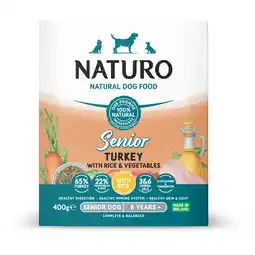 Albert Heijn Naturo Kalkoen en rijst voor de senior hond aanbieding