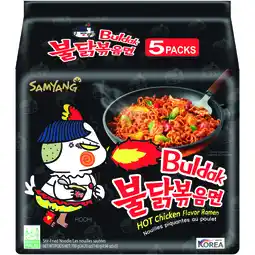 Albert Heijn Samyang Buldak hot chicken ramen 5-pack aanbieding