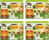 Bol.com Bonzo Maaltijdzakjes in Saus - Hondenvoer Natvoer - Rund Kip & Lam - 48 x 85 g aanbieding