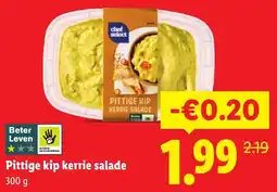 Lidl Pittige kip kerrie salade aanbieding