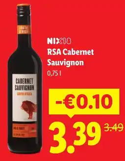 Lidl RSA Cabernet Sauvignon aanbieding