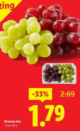 Lidl Druiven mix aanbieding