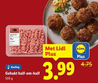 Lidl Gehakt half-om-half aanbieding