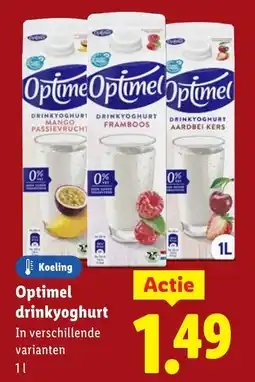 Lidl Optimel Drinkyoghurt aanbieding