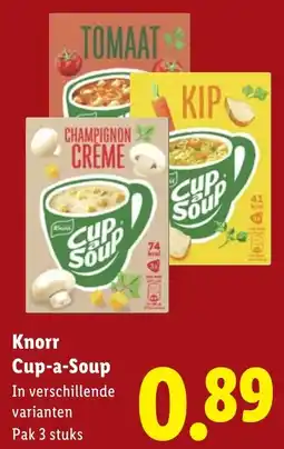 Lidl Knorr Cup-a-Soup aanbieding